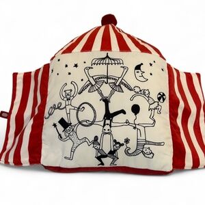 IKEA Busenkel Cushion Pillow Circus Tent Shape Red/White 19x15" 505.231.86